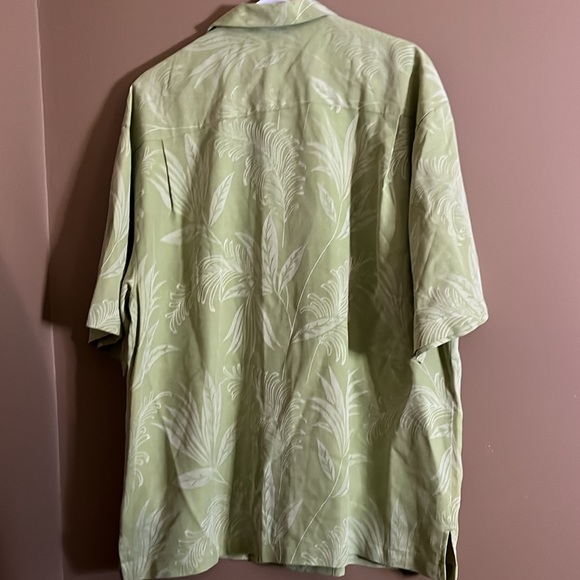 100% silk vacation style shirt leafy - Picture 6 of 6